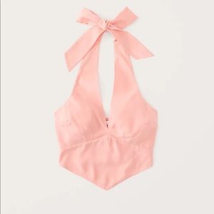 Abercrombie Pointed Hem Halter Top